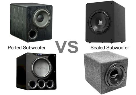 ported vs sealed subwoofer box